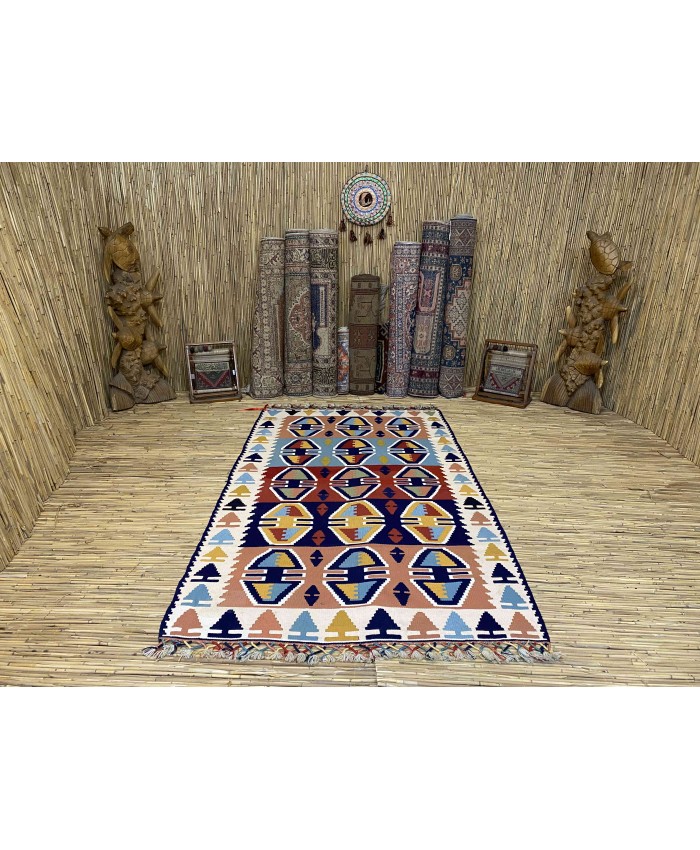 Handmade Turkish Kayseri Acrylic Original Kilim – FREE SHIPPING..!